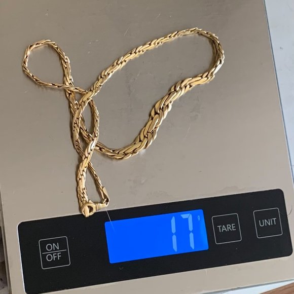 Beautiful 14k gold necklace braided / chain - Picture 4 of 5